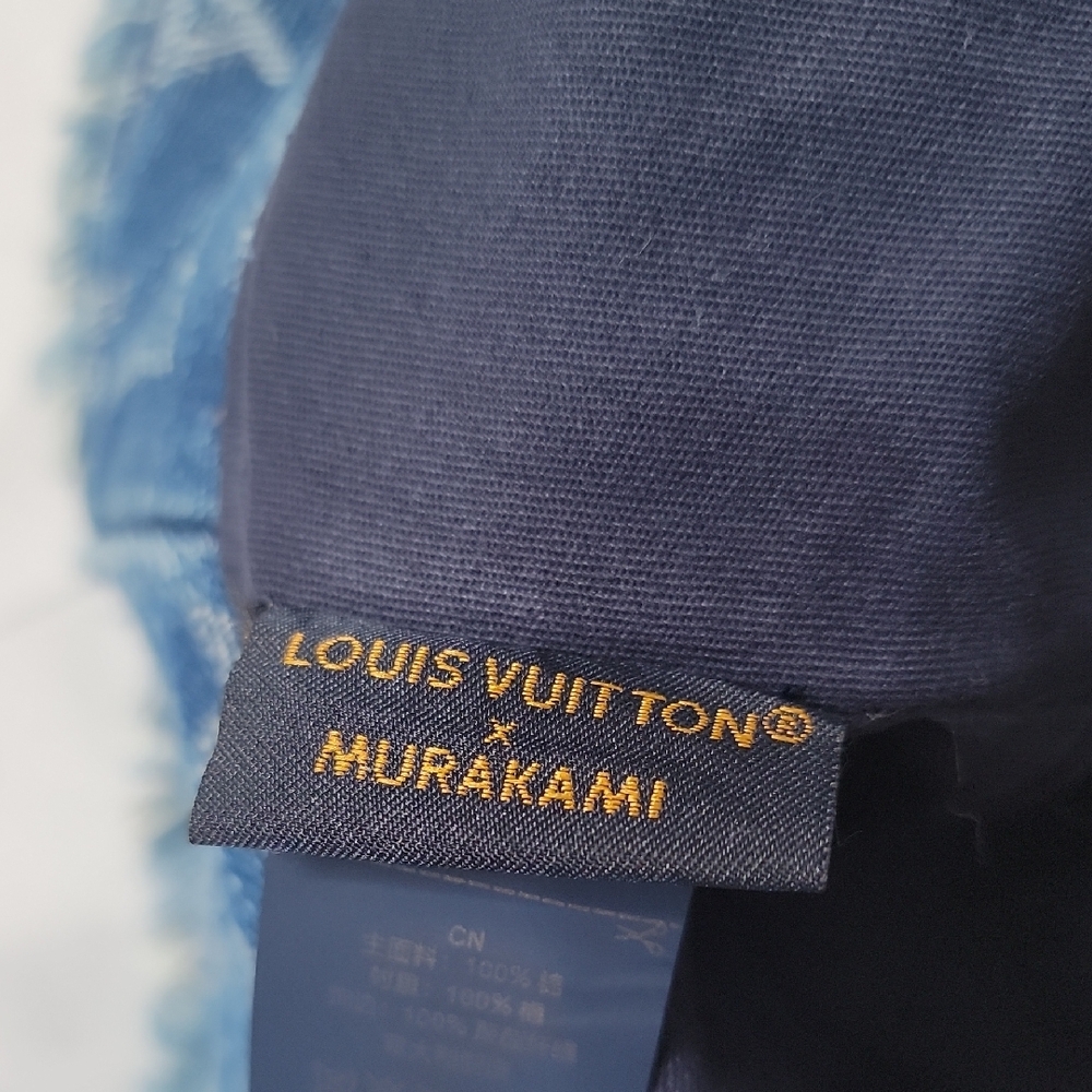Louis Vuitton Blue Denim Cherry Bucket Hat - Picture 4 of 5